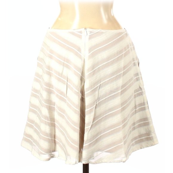 For Love & Lemons A-Line Ivory Striped Skirt - Picture 3 of 9